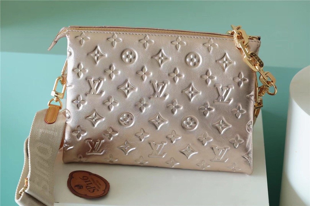 Top Quality Coussin PM Bag Monogram For Women,  Shoulder And Crossbody Bag Taupe 10.2in/26cm Top Quality 