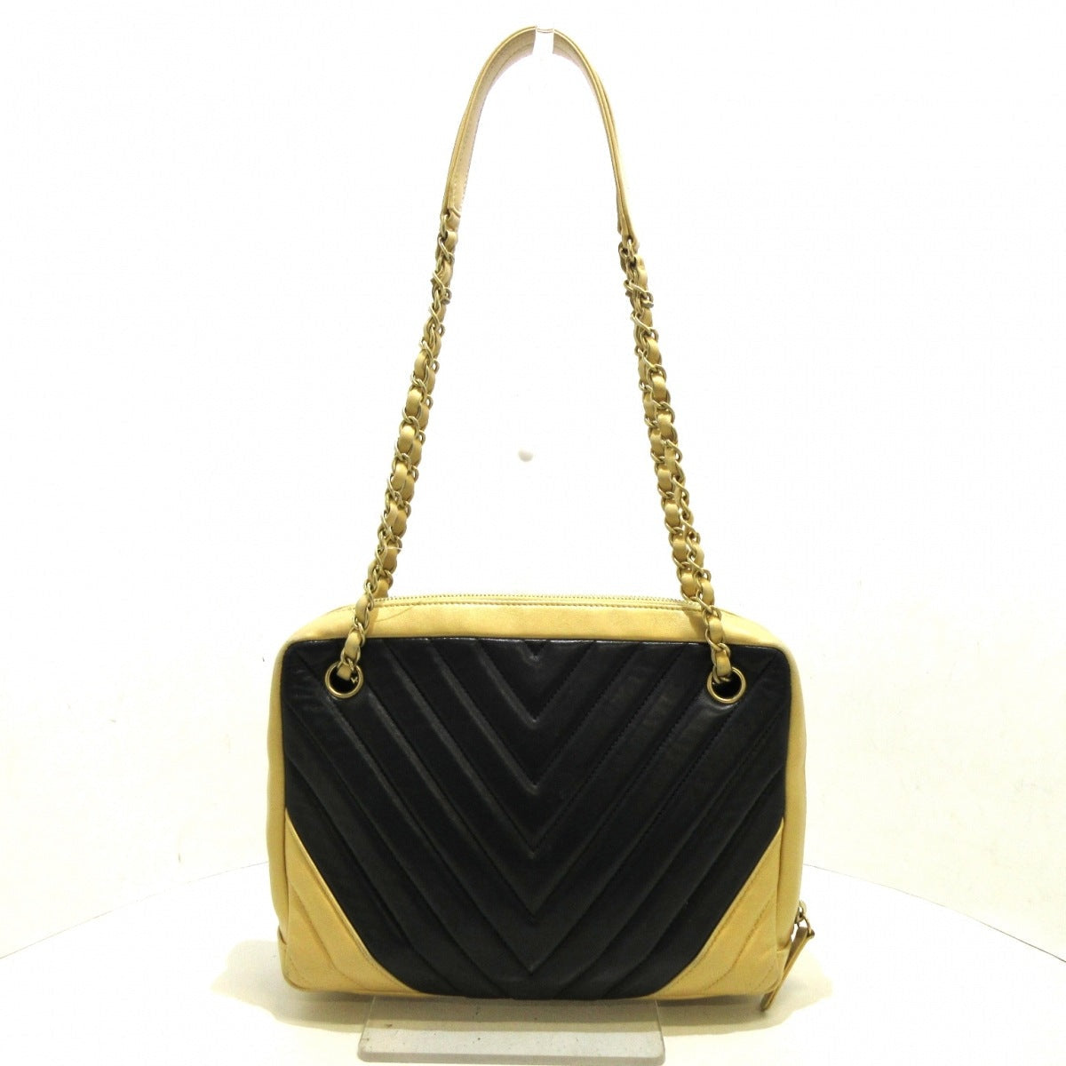 Chanel V Stitch Chevron Shoulder Bag Chain Shoulder