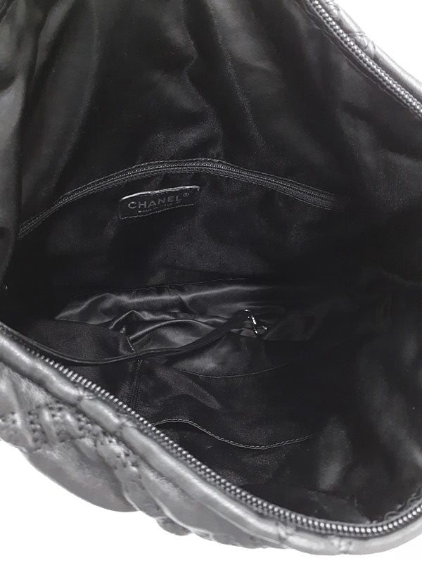 Chanel Matelasse Semi-Shoulder Bag Black