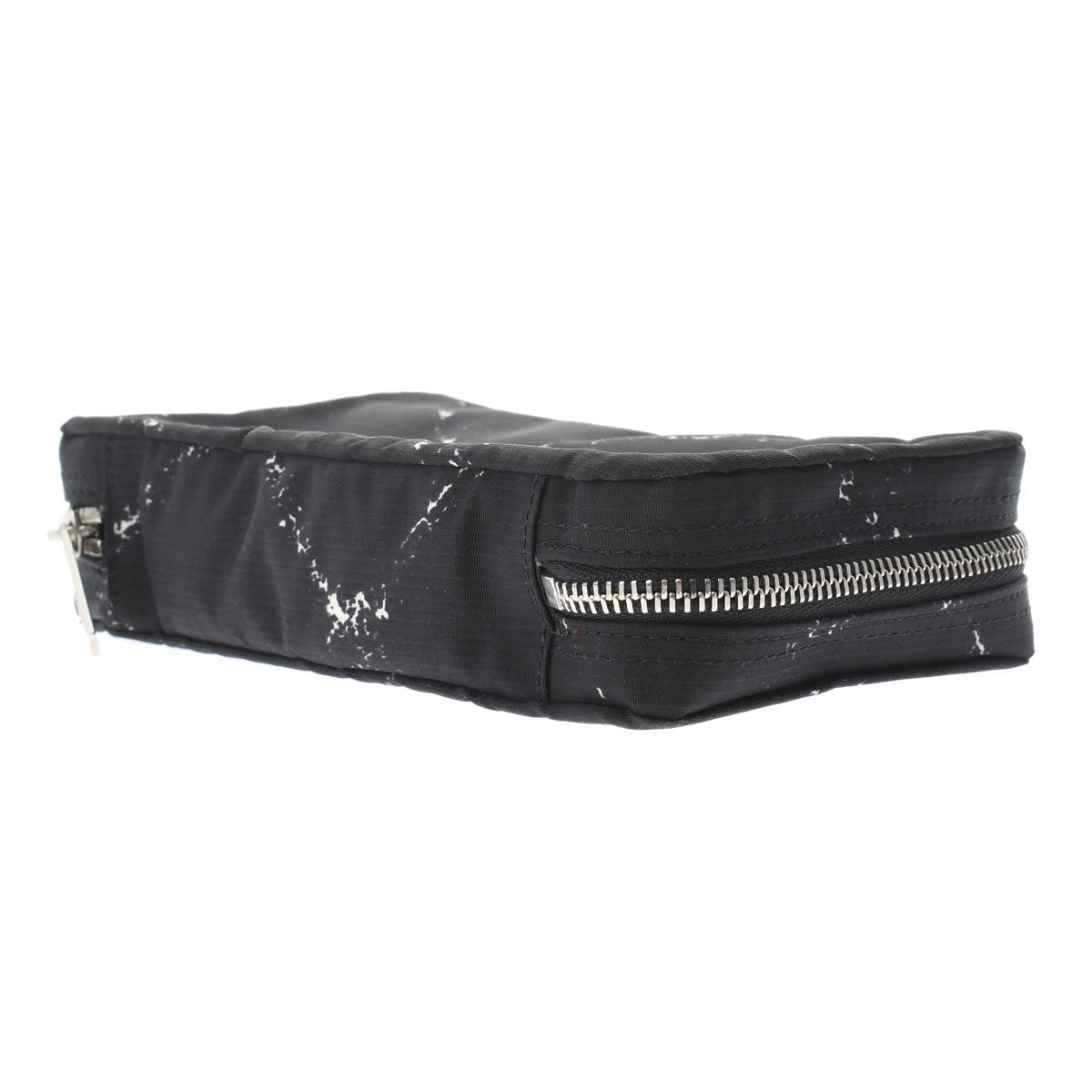 Chanel Travel Line Jewelry Case Black Silver Hardware Nylon Pouch