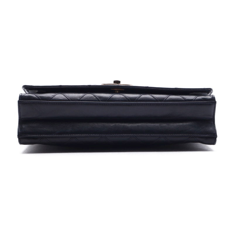 Chanel Matelasse Full Flap Chain Lambskin Dark Navy