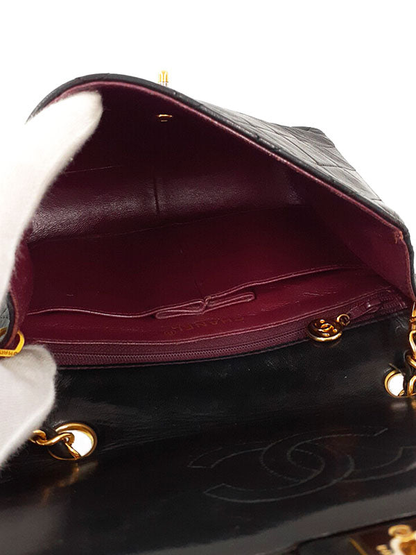 Chanel Matelasse Chain Shoulder Bag Black