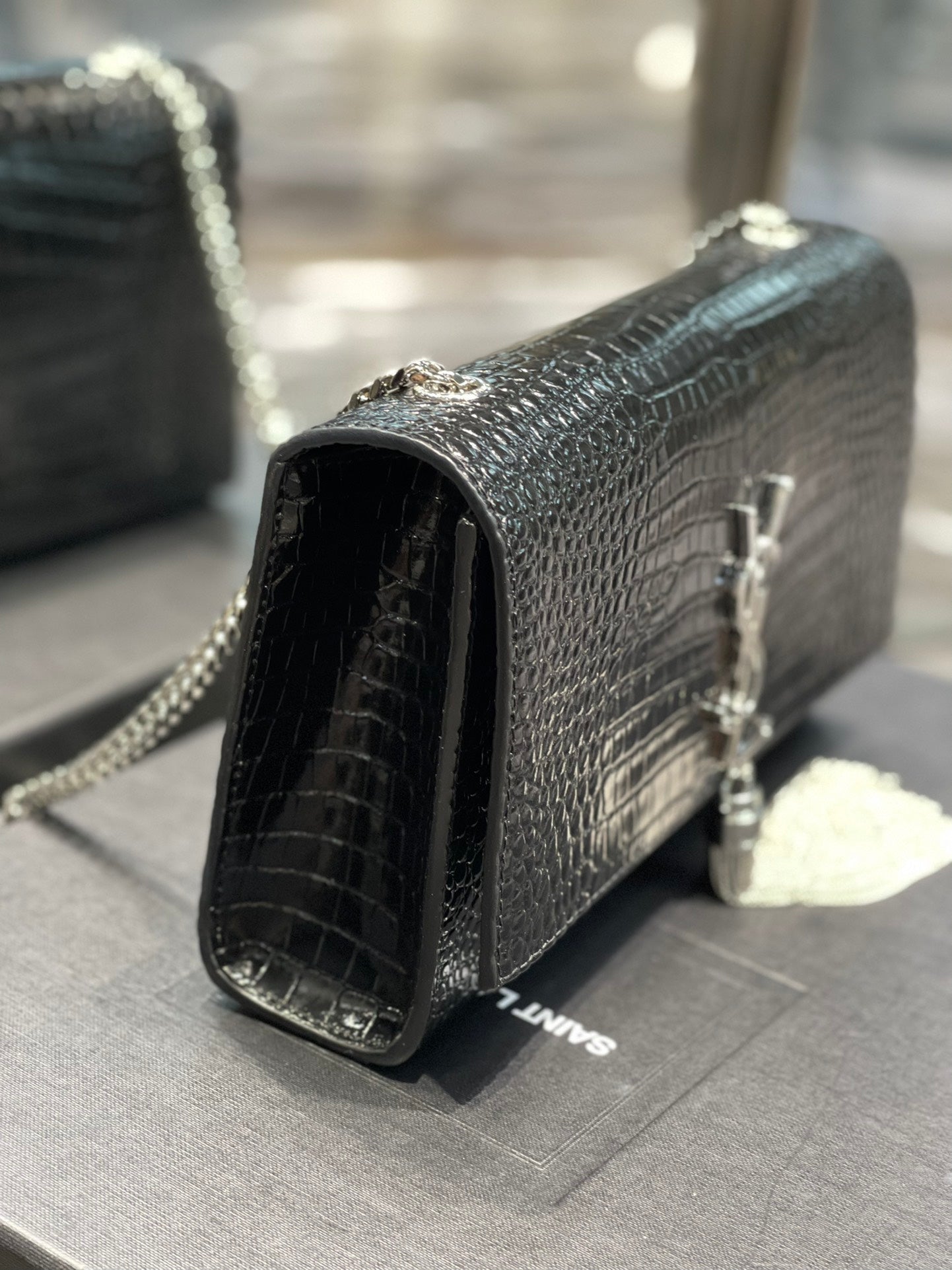 Top Quality Kata MeTop Qualityum Chain Bag Black With Tassel For Women 9.4in/24cm YSL 354119DND0N1000