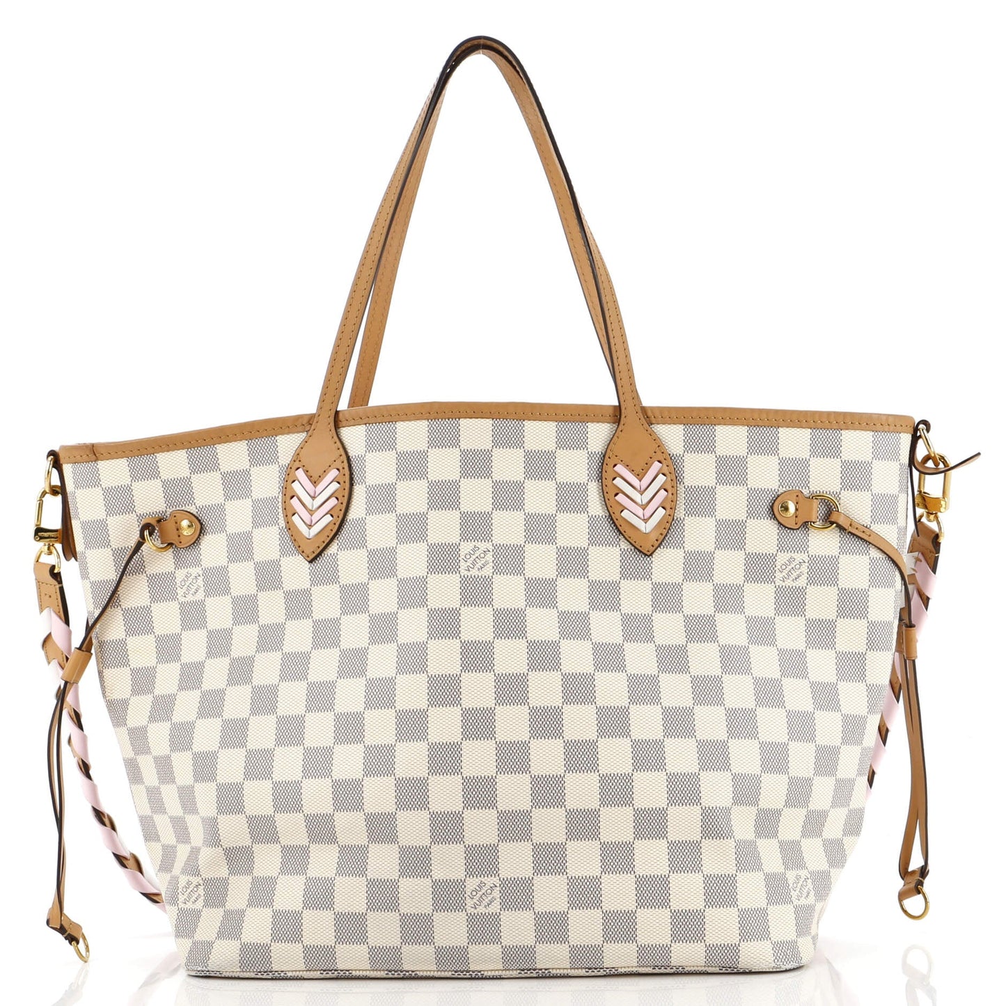 Louis Vuitton Neverfull NM Tote Damier with Braided Detail MM