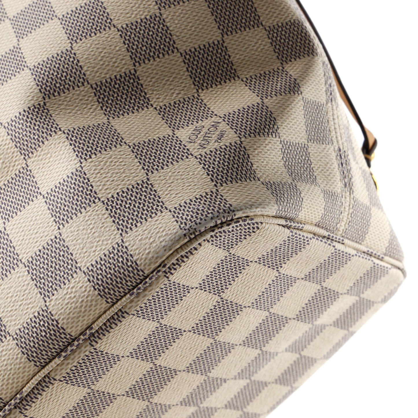 Louis Vuitton Neverfull NM Tote Damier with Braided Detail MM