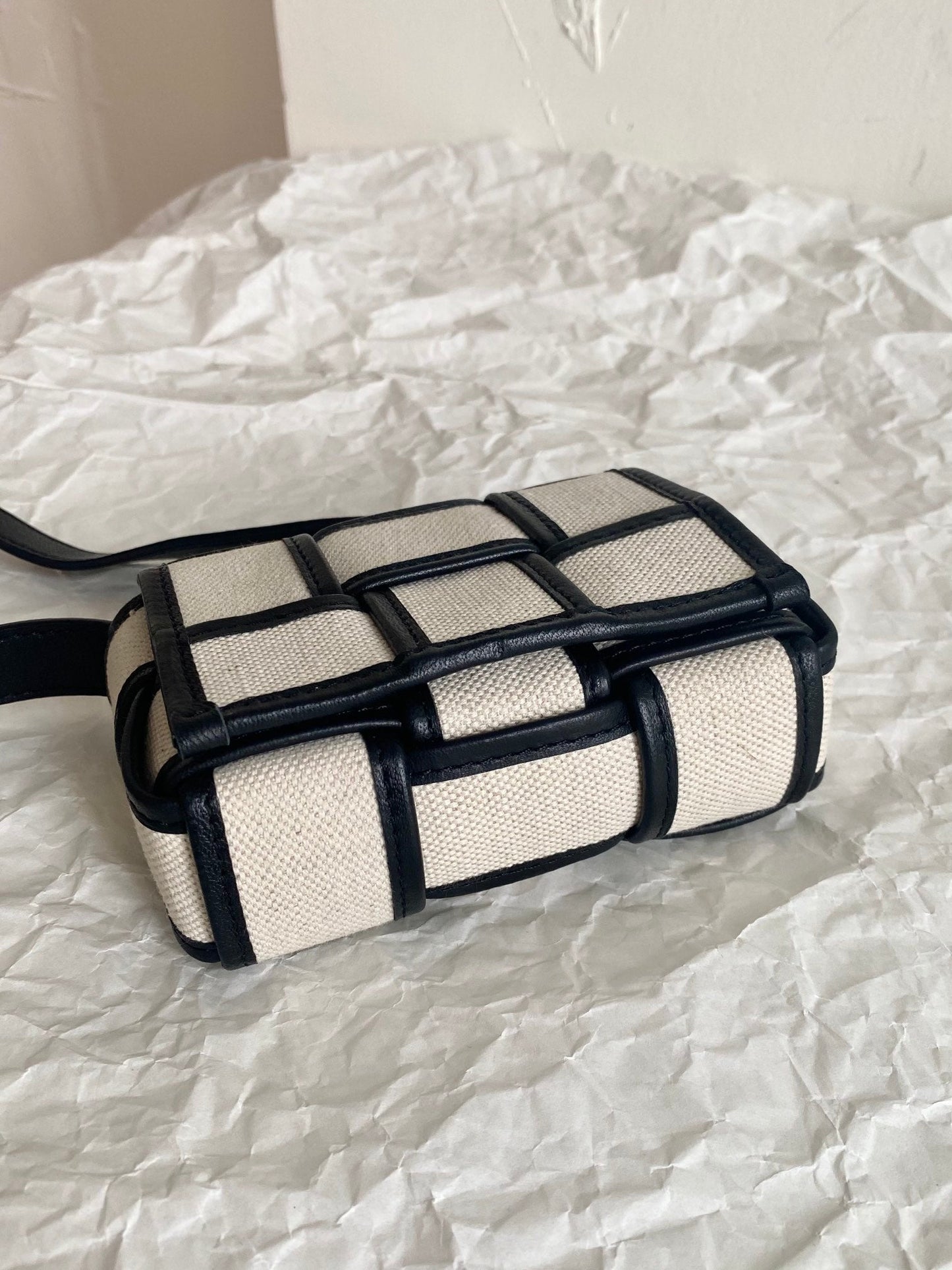 Top Quality Candy Cassette Beige And Black, For Women, Bags 4.7in/12cm 714618VMBN39811