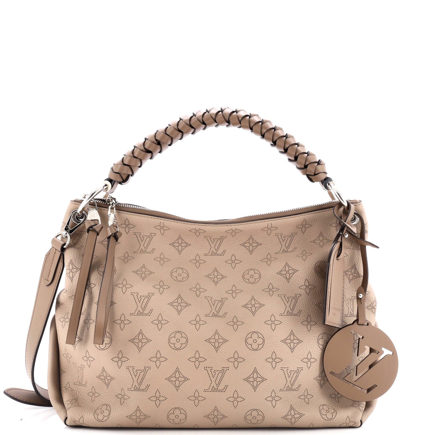 Louis Vuitton Braided Handle Beaubourg Hobo Mahina Leather MM