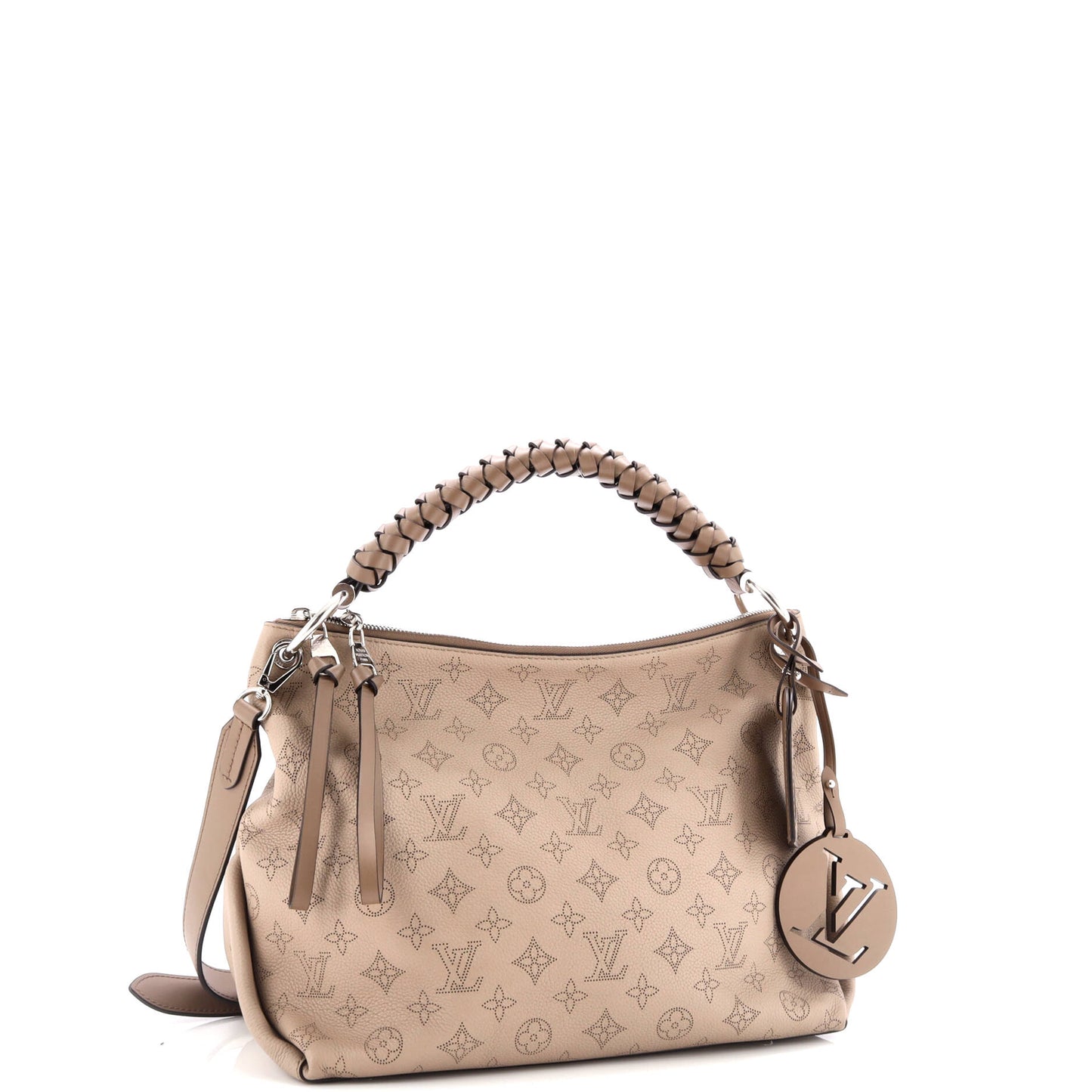 Louis Vuitton Braided Handle Beaubourg Hobo Mahina Leather MM