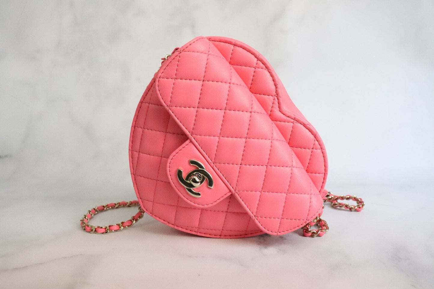 CHLMini Heart Bag Coral PiNike For Women 7in/18cm AS3191 B07958 NH621