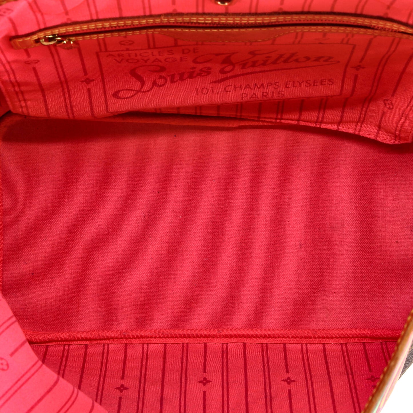 Louis Vuitton Neverfull Tote Limited Edition Monogram Roses MM