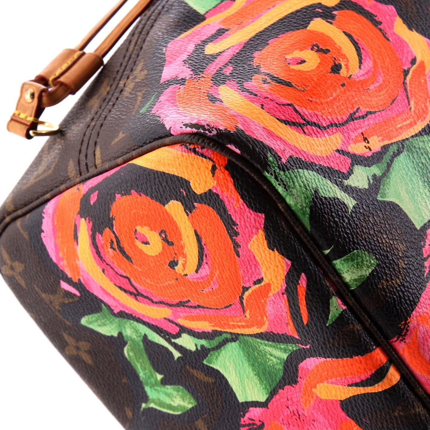 Louis Vuitton Neverfull Tote Limited Edition Monogram Roses MM