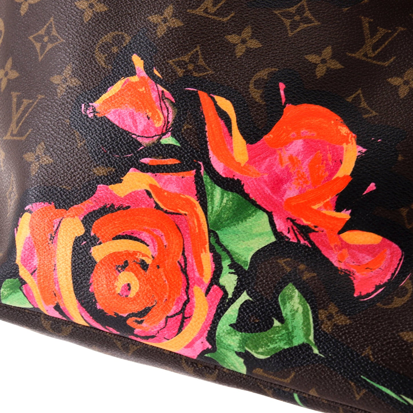 Louis Vuitton Neverfull Tote Limited Edition Monogram Roses MM