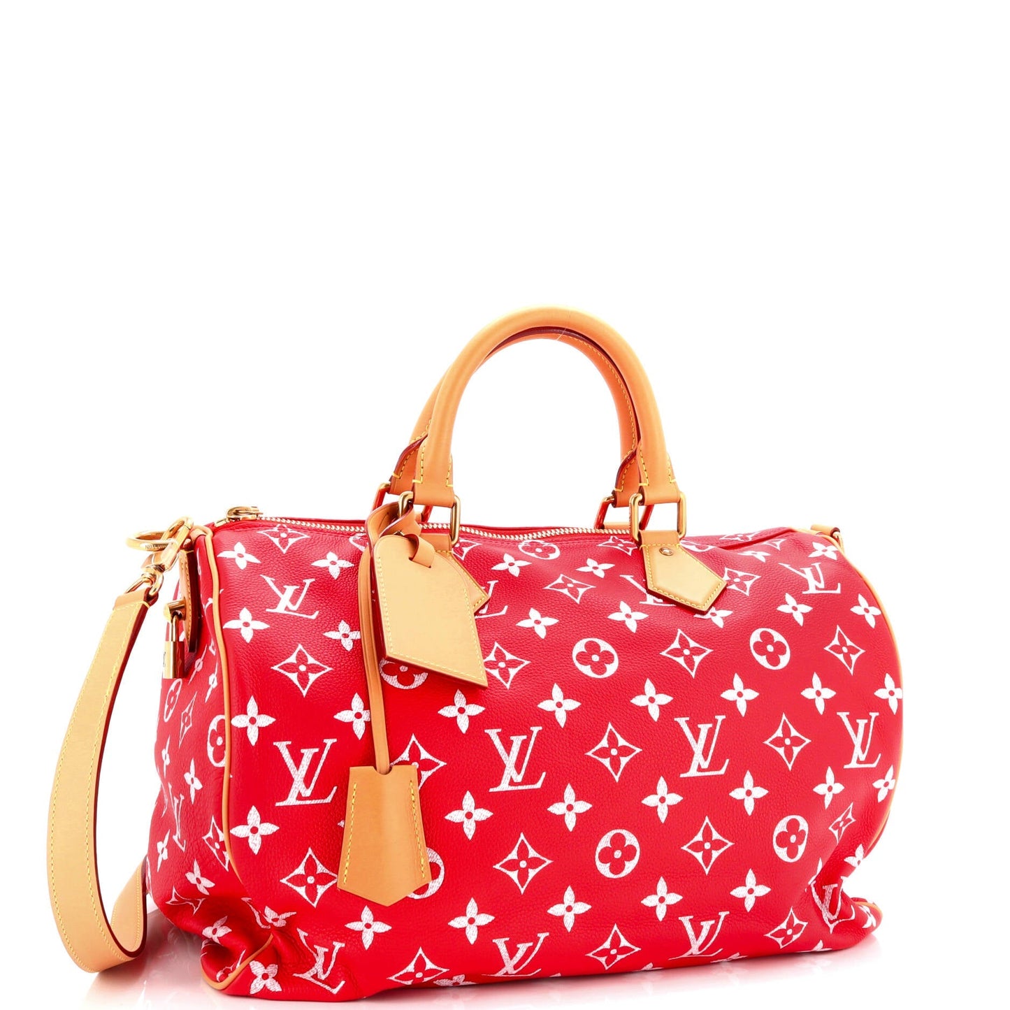 Louis Vuitton Speedy P9 Bandouliere Bag Monogram Leather 40