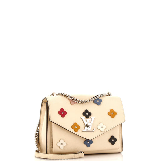 Louis Vuitton Mylockme Handbag Flower Embellished Leather BB