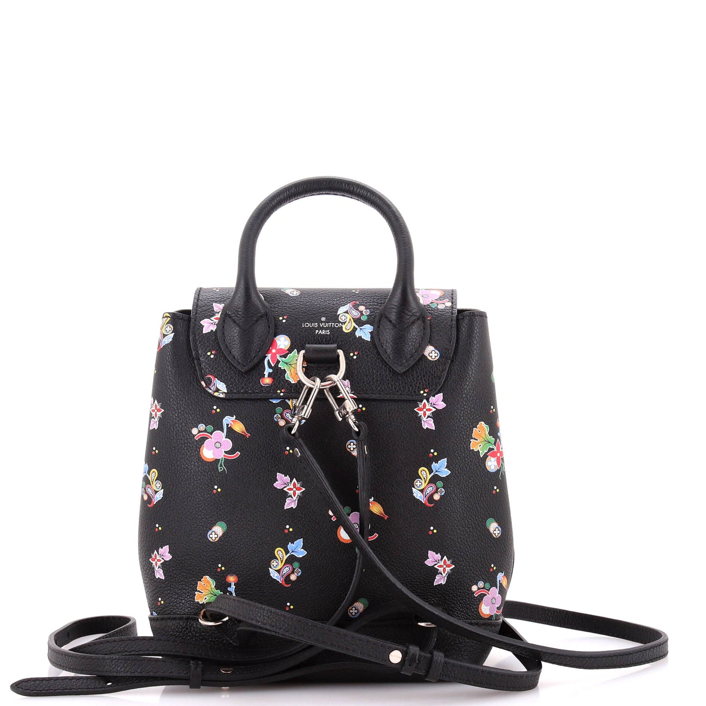 Louis Vuitton Lockme Backpack Floral Printed Leather Mini