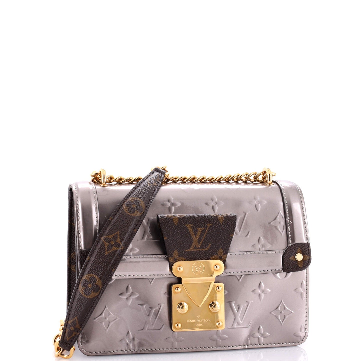 Louis Vuitton Wynwood Handbag Monogram Vernis with Monogram Canvas and Epi Leather
