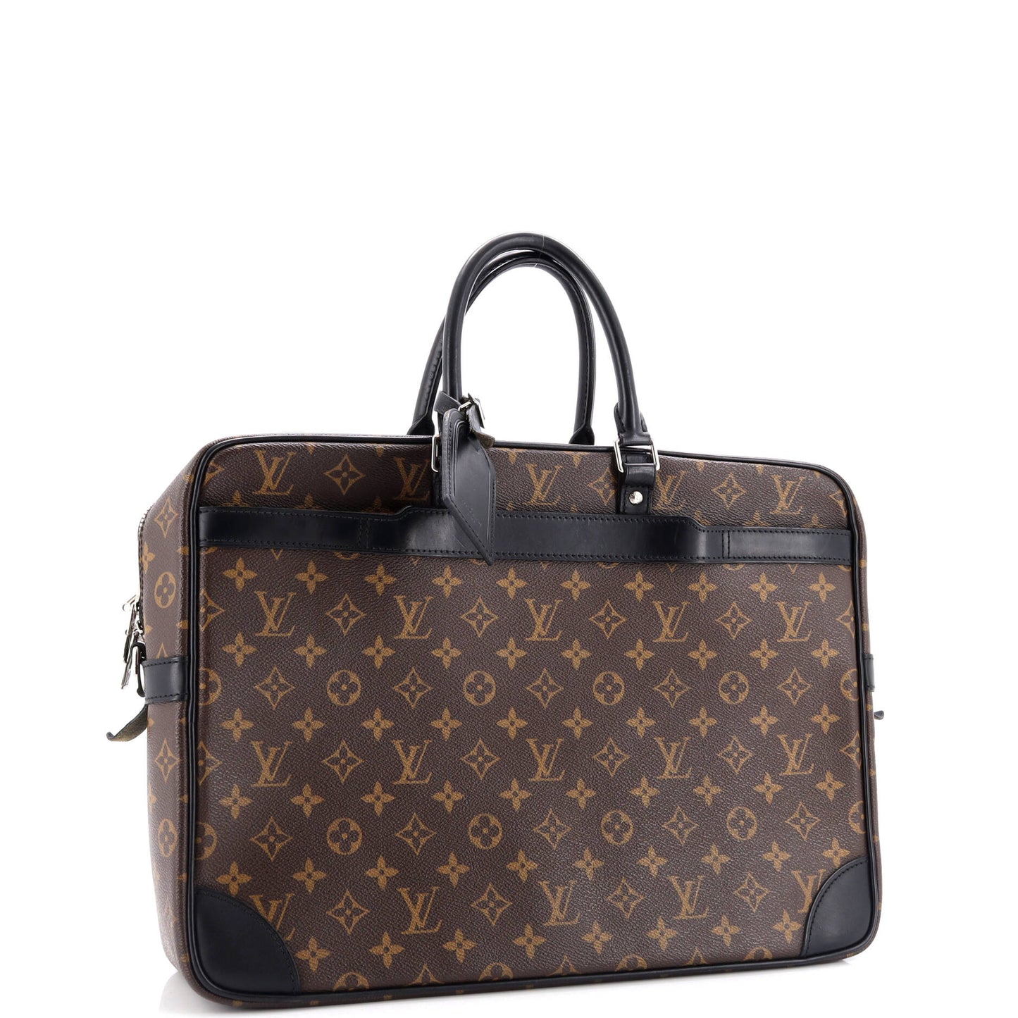 Louis Vuitton Porte-Documents Voyage Briefcase Macassar Monogram Canvas GM