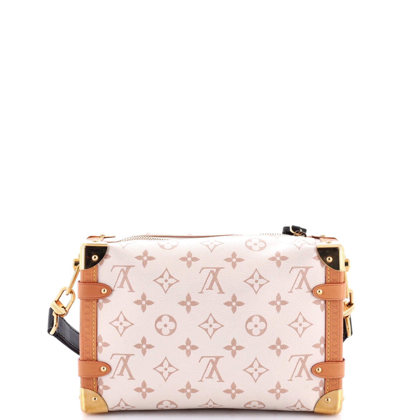 Louis Vuitton Side Trunk Handbag Monogram Dune Canvas MM