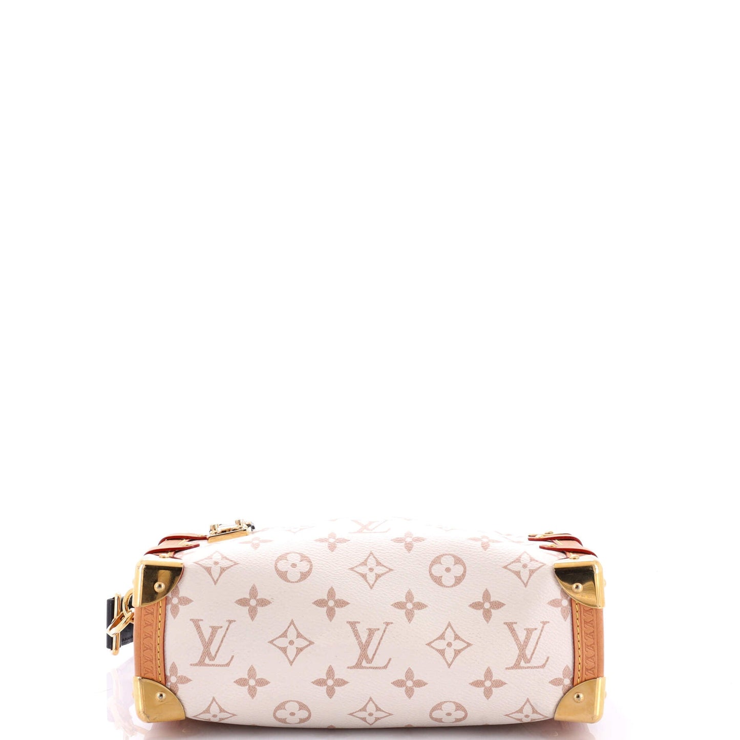 Louis Vuitton Side Trunk Handbag Monogram Dune Canvas MM
