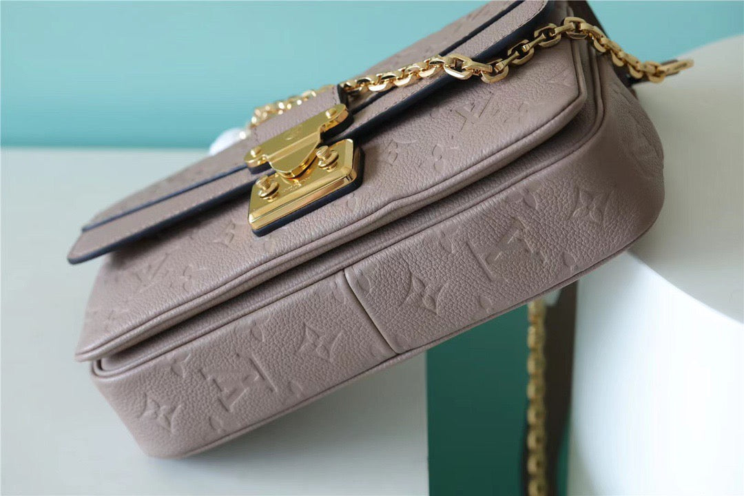 Top Quality Marceau Monogram Empreinte Dove Gray For Women,  Shoulder And Crossbody Bags 9.6in/29.5cm Top Quality M46199
