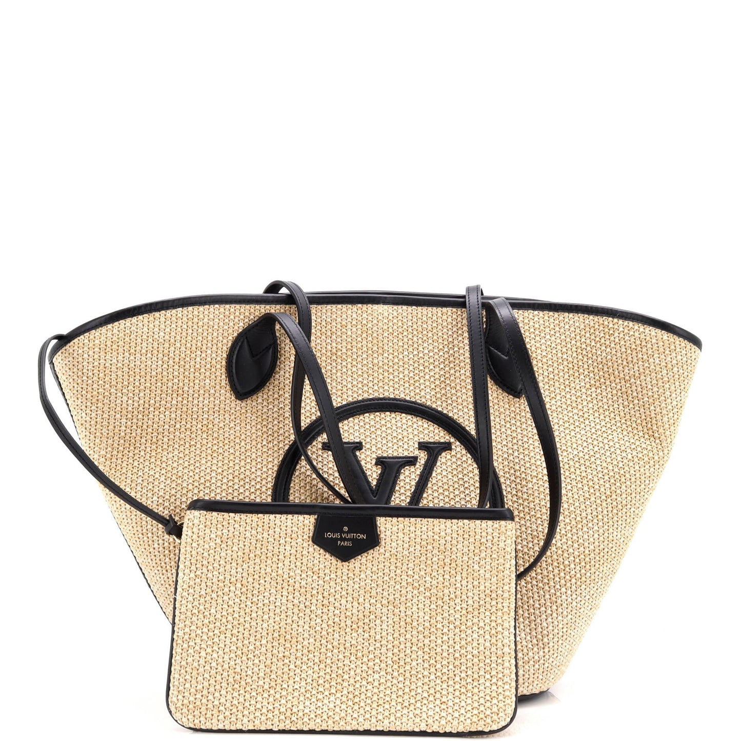 Louis Vuitton Saint Jacques NM Handbag Raffia and Leather