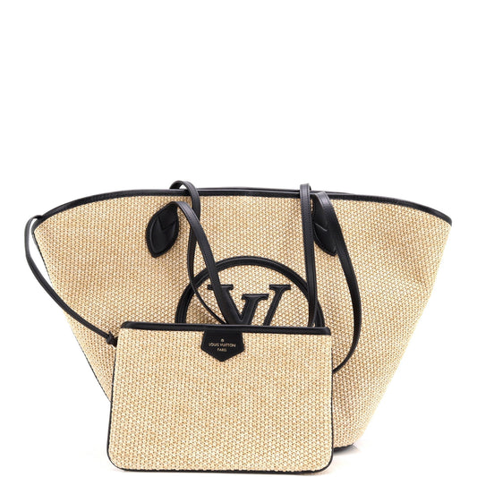 Louis Vuitton Saint Jacques NM Handbag Raffia and Leather