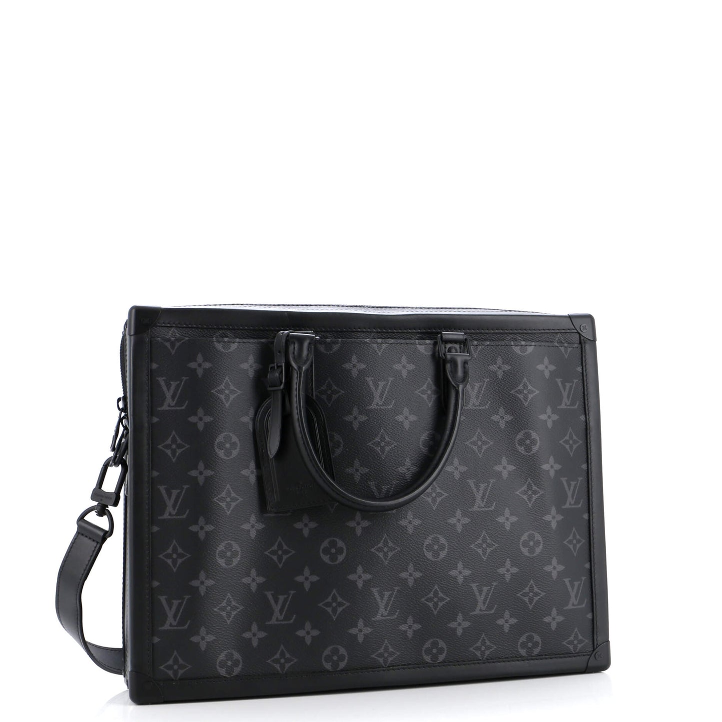 Louis Vuitton Soft Trunk Briefcase Monogram Eclipse Canvas