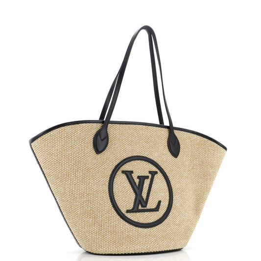 Louis Vuitton Saint Jacques NM Handbag Raffia and Leather