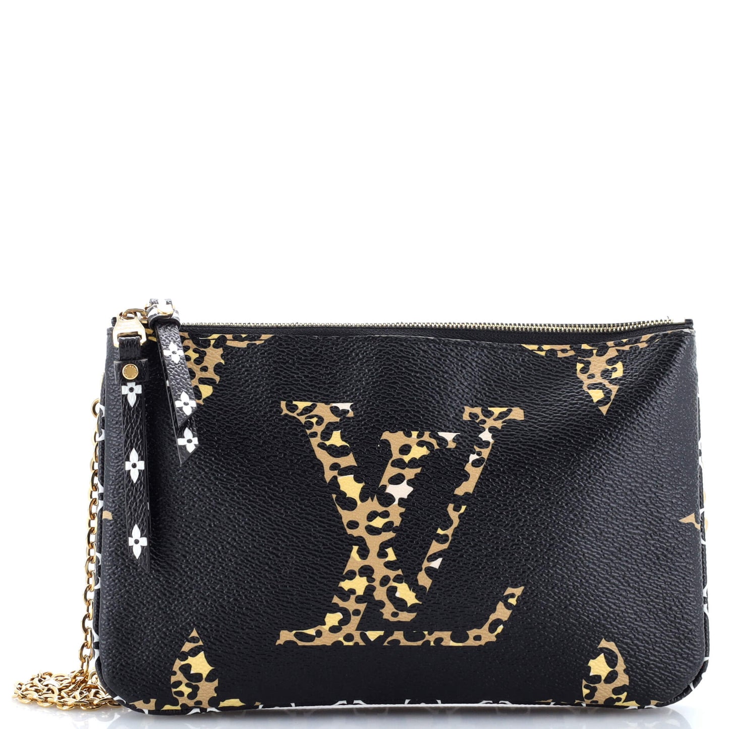 Louis Vuitton Double Zip Pochette Limited Edition Jungle Monogram Giant