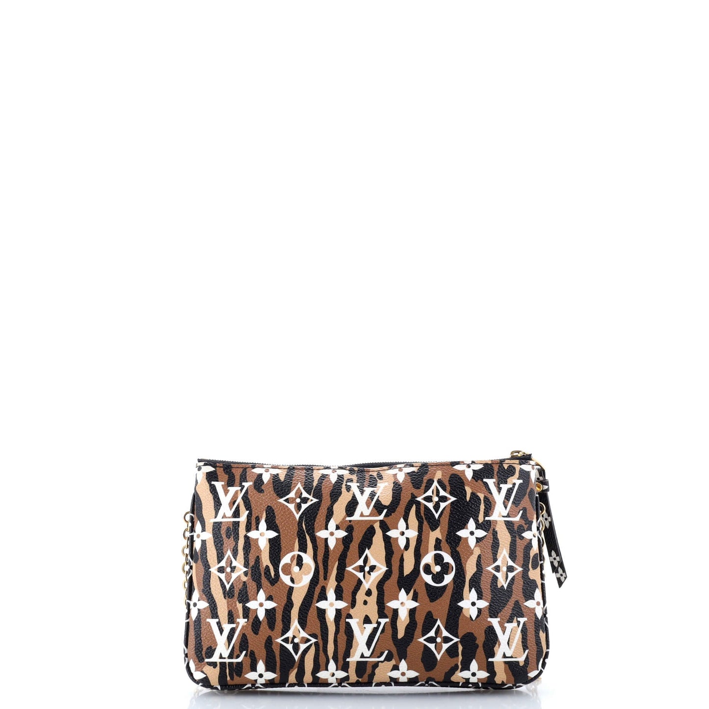 Louis Vuitton Double Zip Pochette Limited Edition Jungle Monogram Giant
