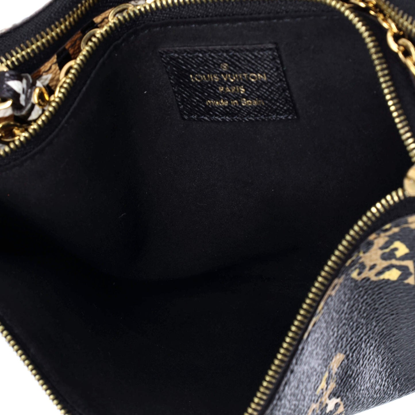 Louis Vuitton Double Zip Pochette Limited Edition Jungle Monogram Giant