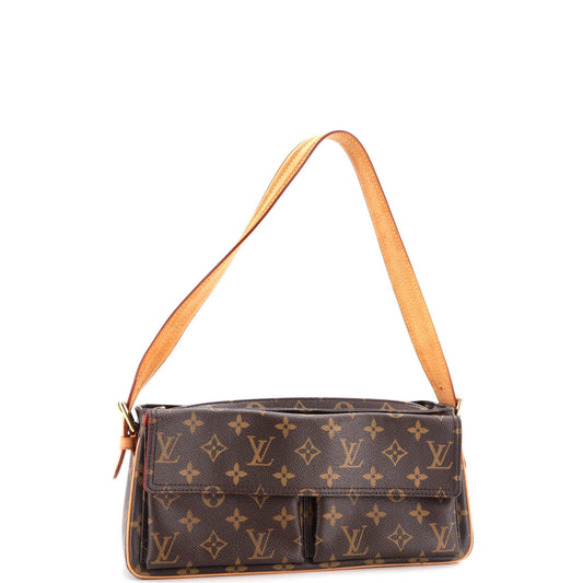 Louis Vuitton Viva Cite Handbag Monogram Canvas MM