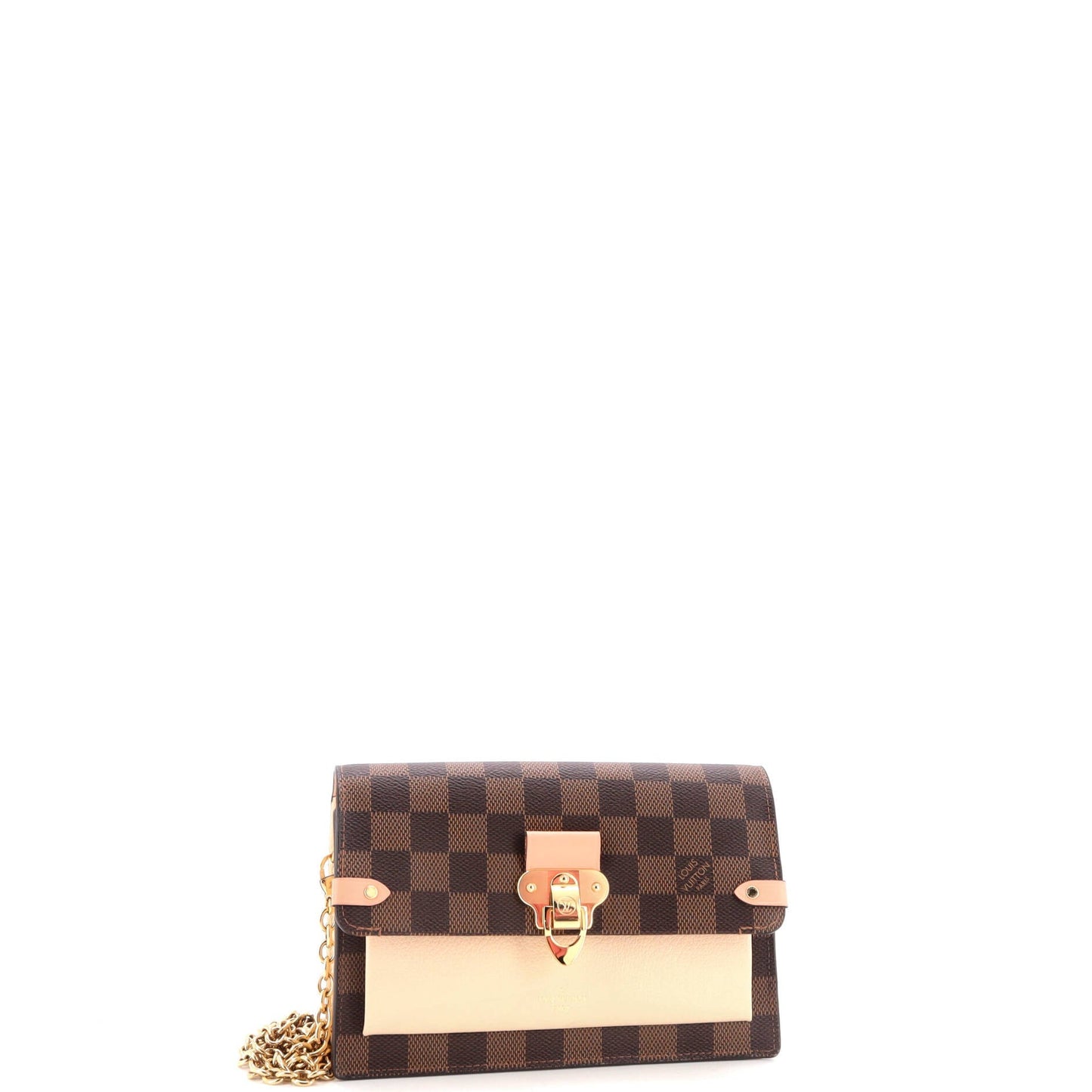 Louis Vuitton Vavin Chain Wallet NM Damier with Leather