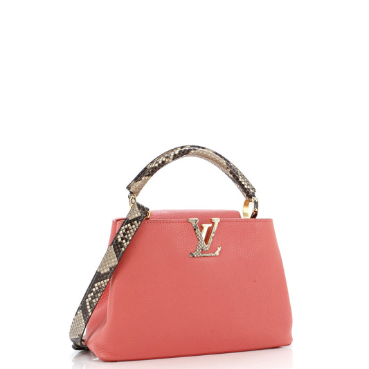 Louis Vuitton Capucines Bag Leather with Python BB