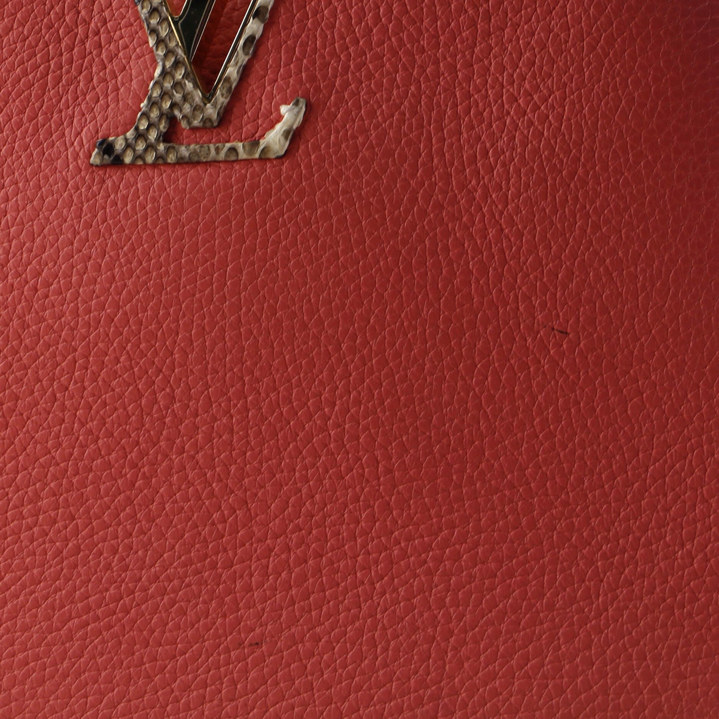 Louis Vuitton Capucines Bag Leather with Python BB