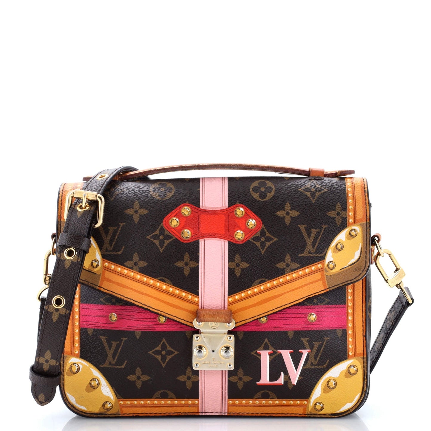 Louis Vuitton Pochette Metis Limited Edition Summer Trunks Monogram Canvas