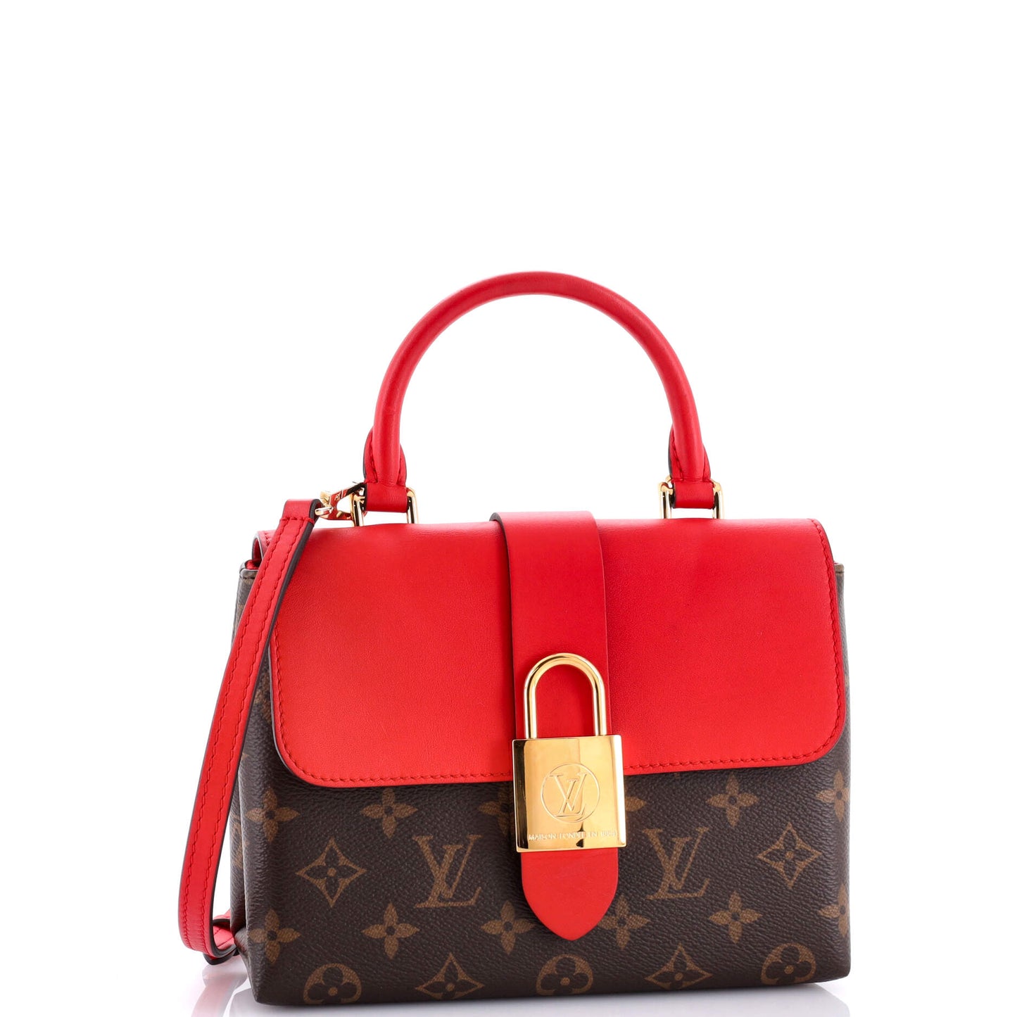 Louis Vuitton Locky Handbag Monogram Canvas with Leather BB