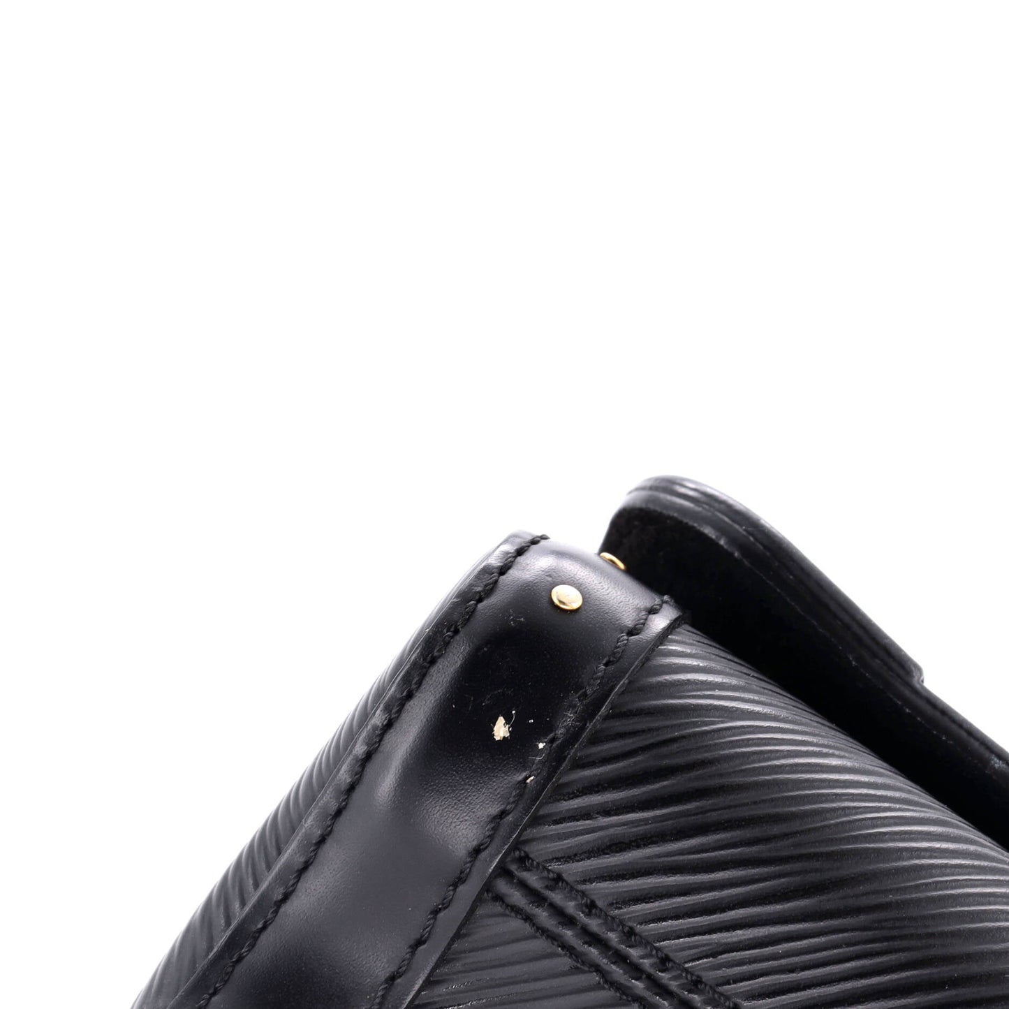 Louis Vuitton Twist Handbag Studded Epi Leather and Monogram Canvas MM