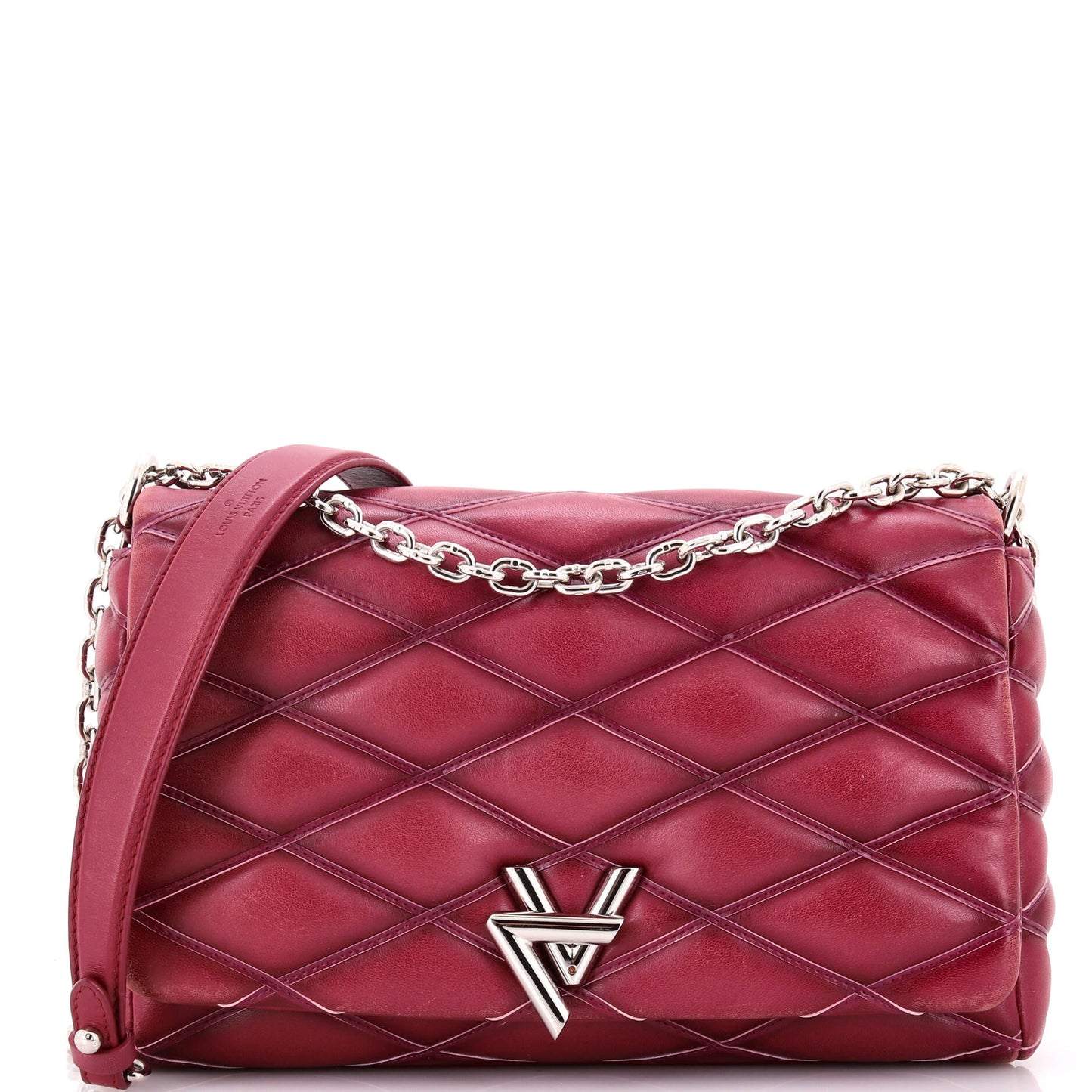 Louis Vuitton GO-14 Handbag Malletage Leather MM