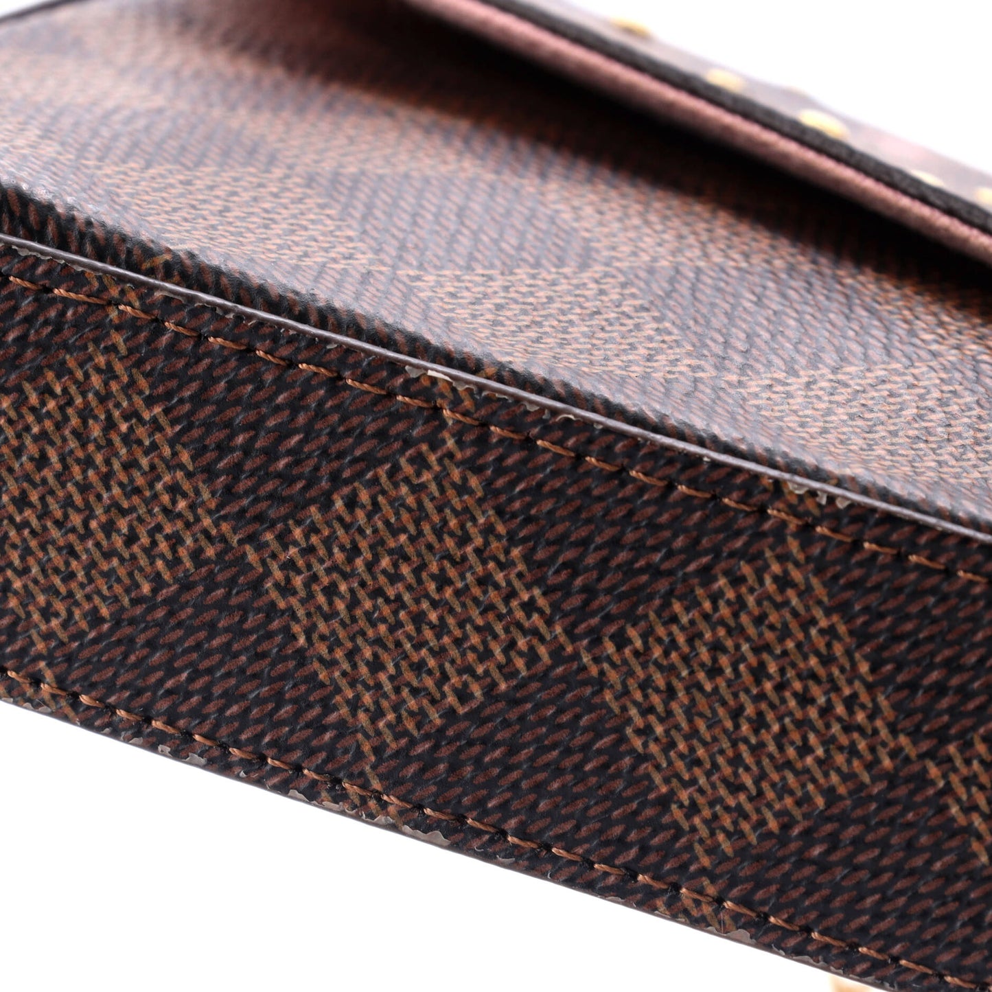 Louis Vuitton Felicie Pochette Flower Printed Studded Damier