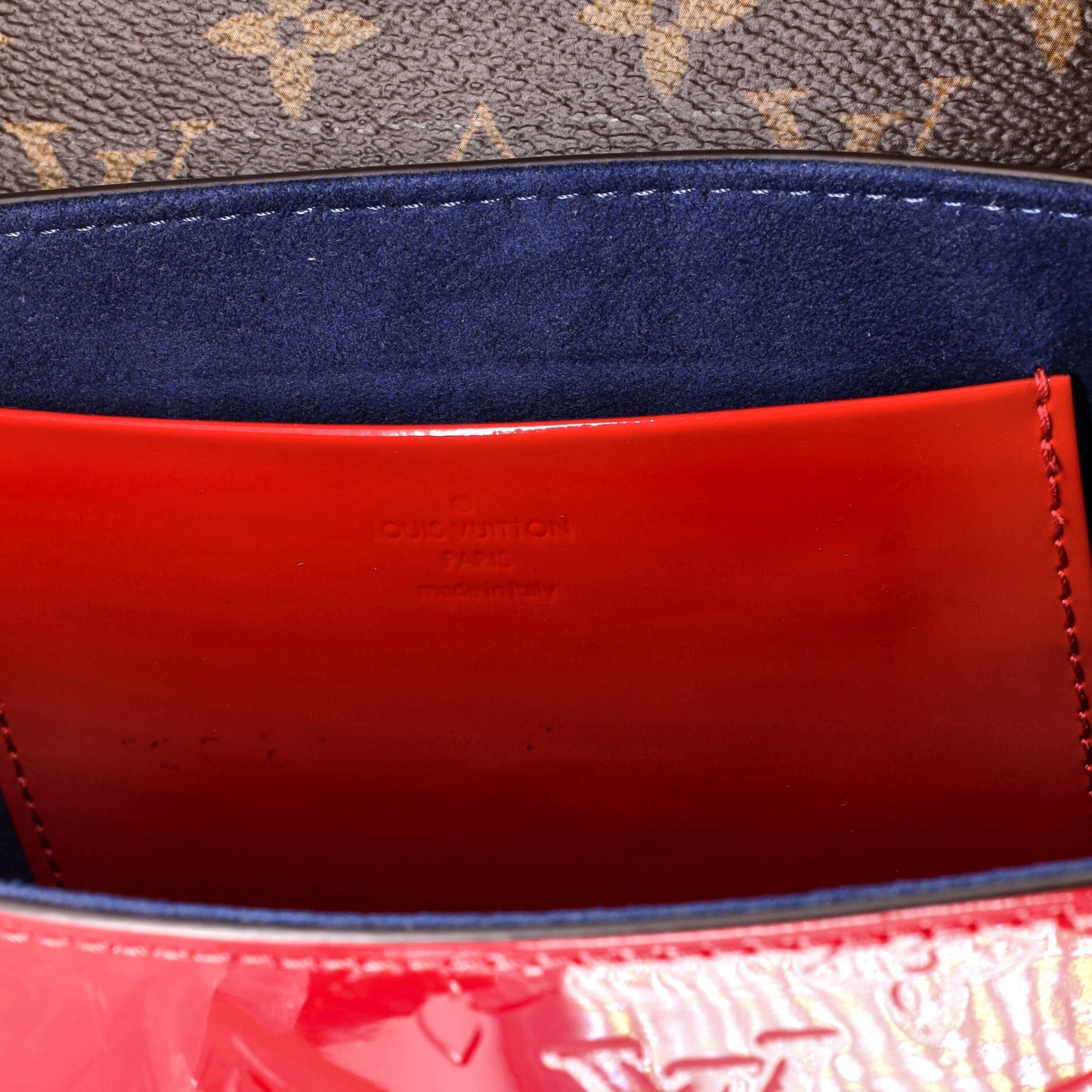Louis Vuitton Wynwood Handbag Monogram Vernis with Monogram Canvas and Epi Leather
