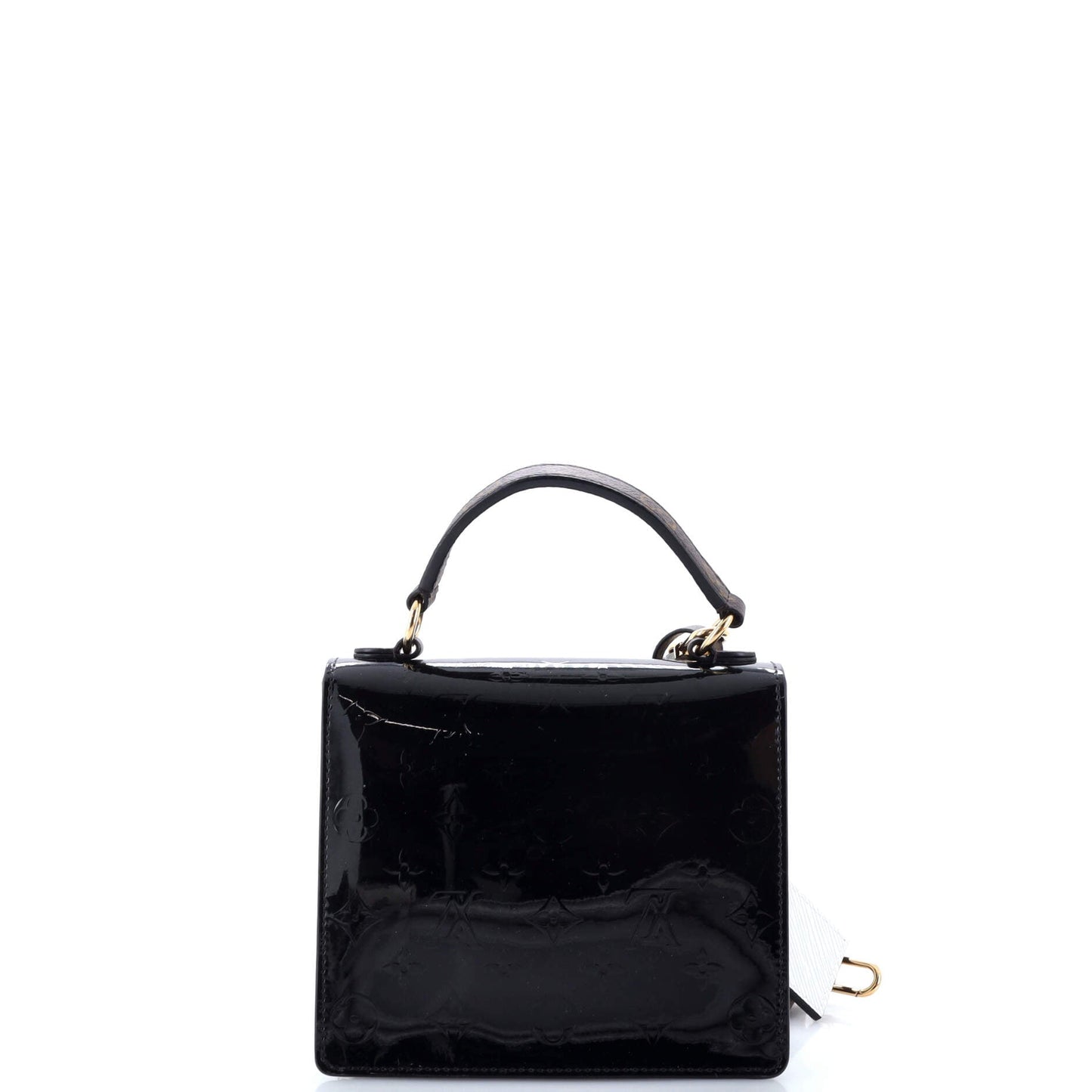 Louis Vuitton Spring Street NM Handbag Monogram Vernis with Monogram Canvas and Epi Leather