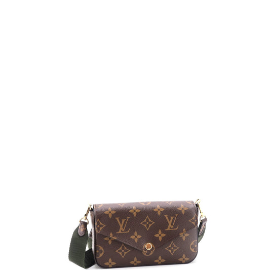 Louis Vuitton Felicie Strap & Go Handbag Monogram Canvas
