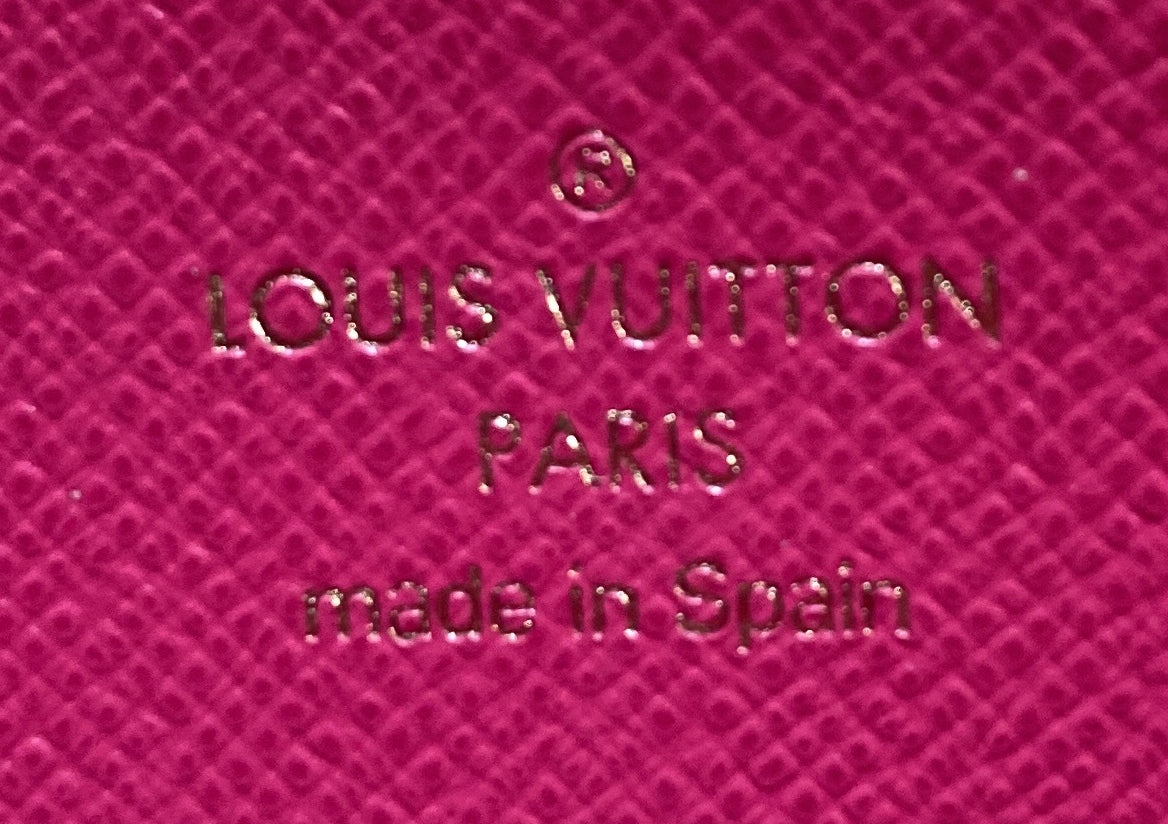 Louis Vuitton Zippy Wallet Flower Printed Studded Damier