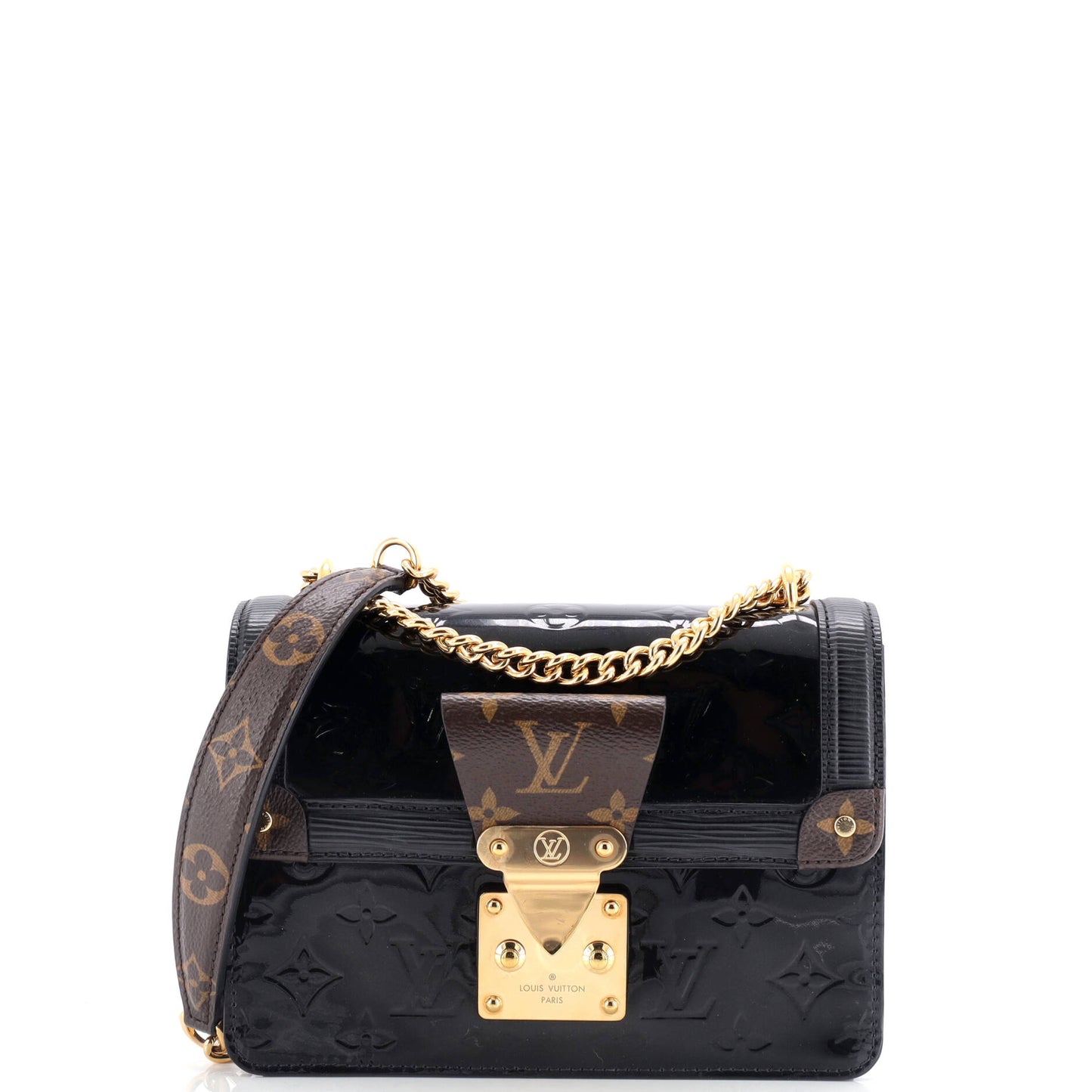 Louis Vuitton Wynwood Handbag Monogram Vernis with Monogram Canvas and Epi Leather