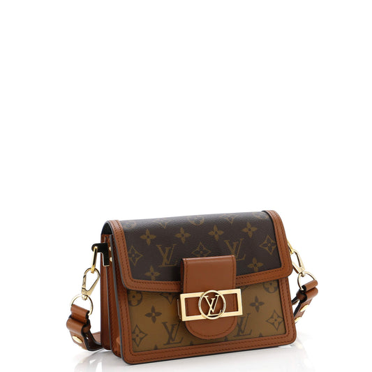 Louis Vuitton Dauphine Shoulder Bag Reverse Monogram Canvas Mini
