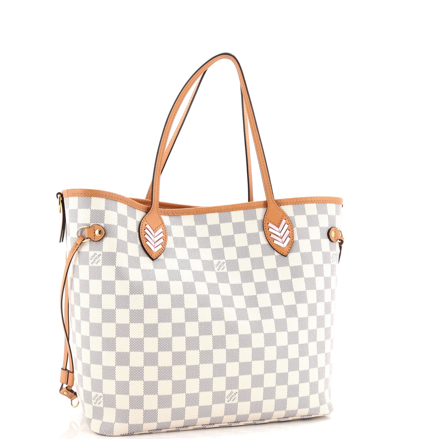 Louis Vuitton Neverfull NM Tote Damier with Braided Detail MM