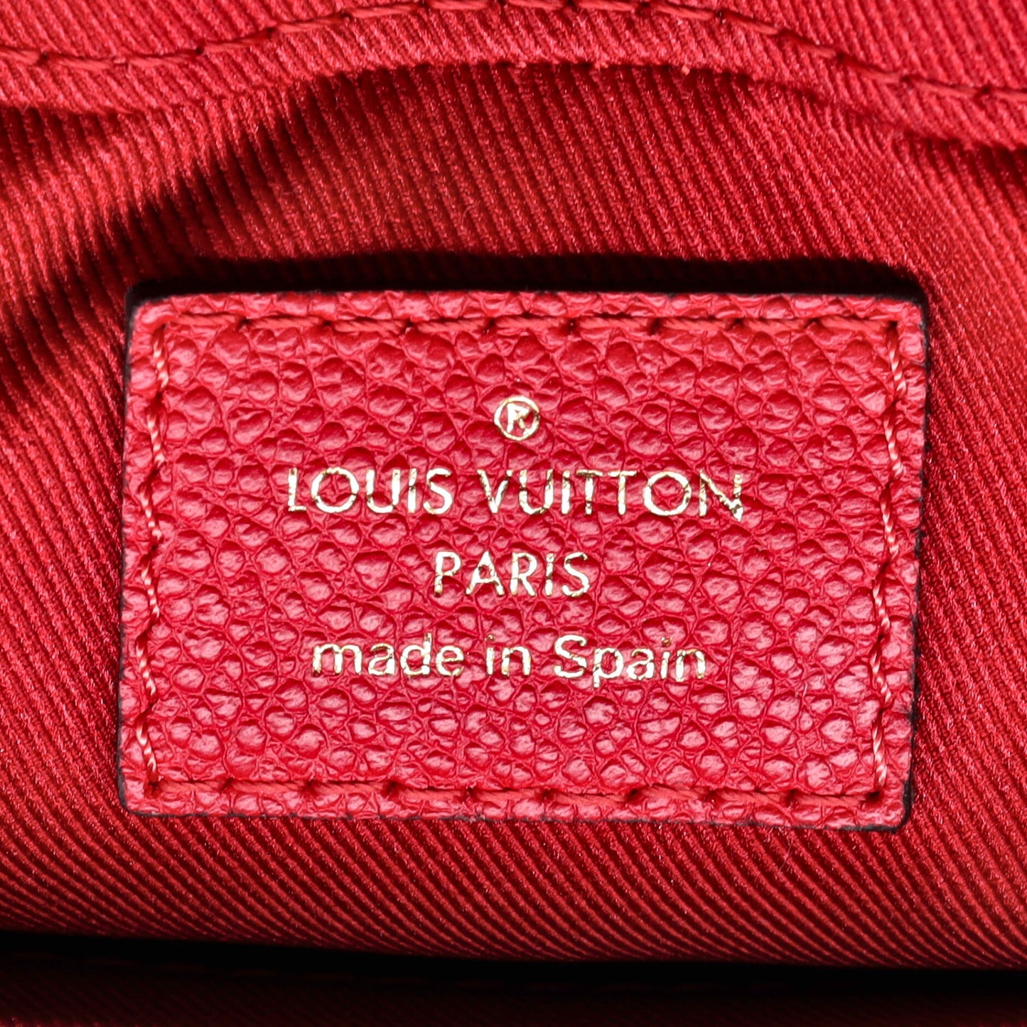 Louis Vuitton Saintonge Handbag Monogram Empreinte Leather