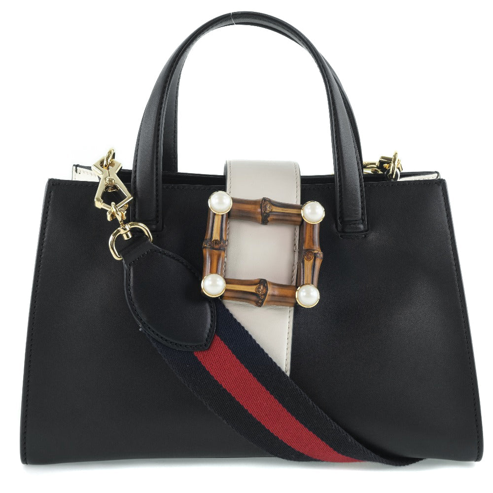 Gucci Nimfair Black Pony-Style Calfskin Handbag ( )