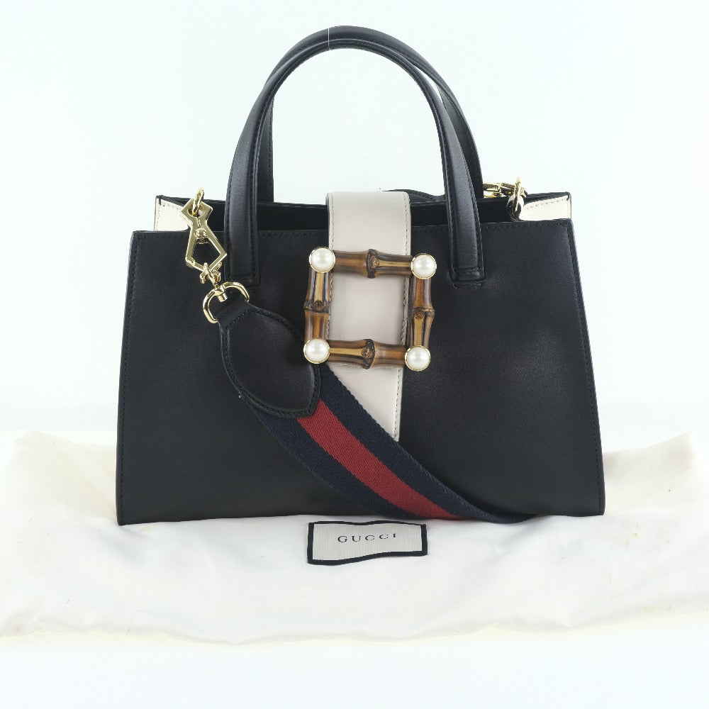 Gucci Nimfair Black Pony-Style Calfskin Handbag ( )